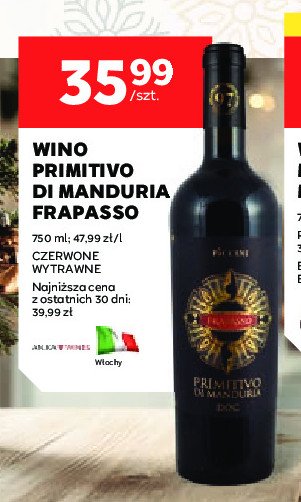 Wino Piccini frapasso primitivo di manduria promocja