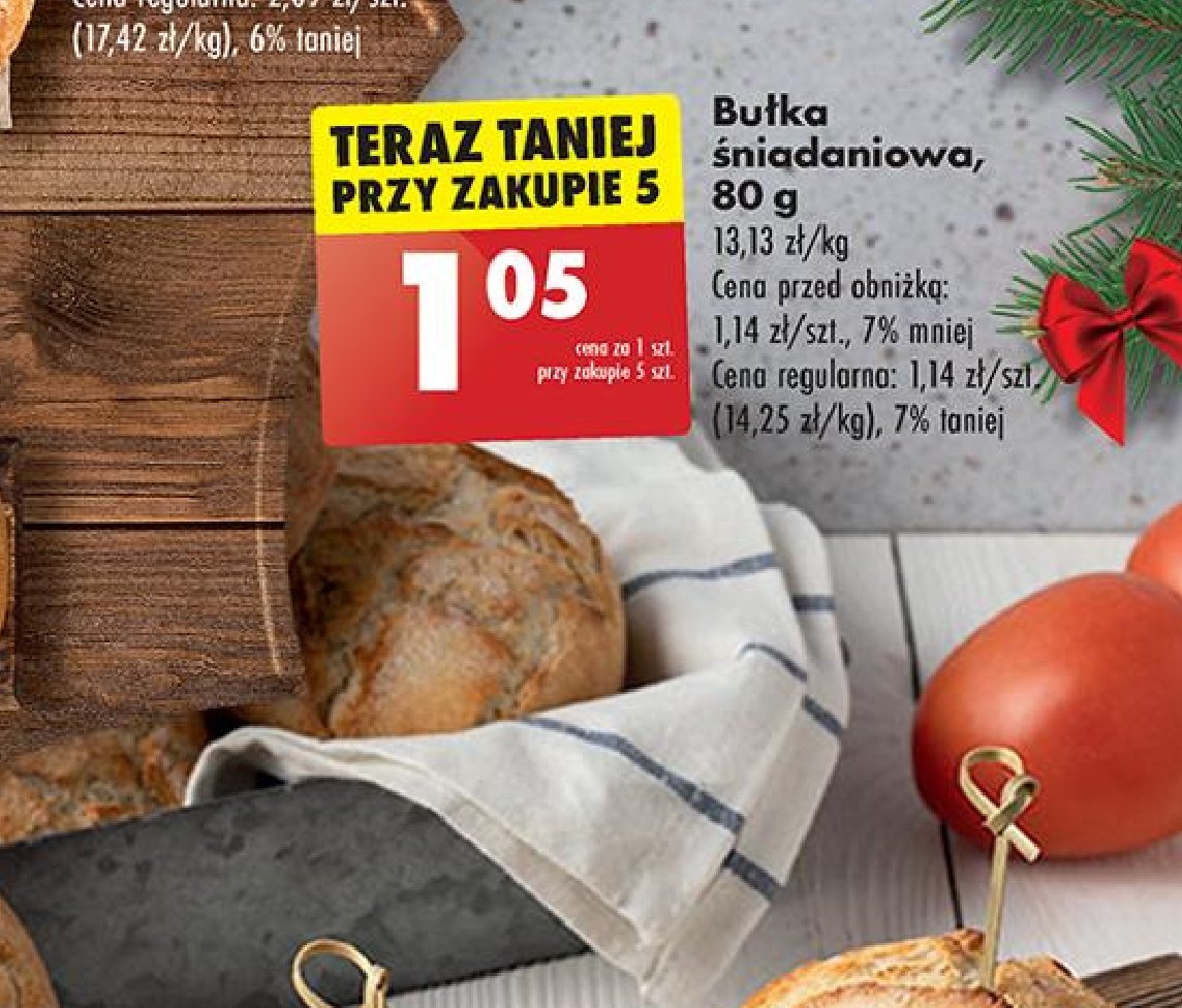 Bułka śniadaniowa promocja