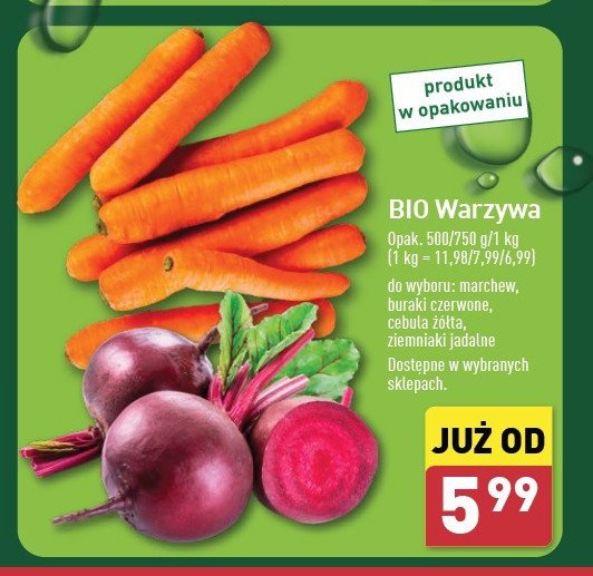 Marchew bio promocja