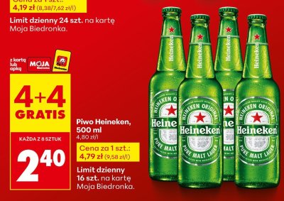 Piwo Heineken promocja w Biedronka