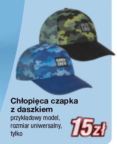 Czapka chłopięca z daszkiem promocja