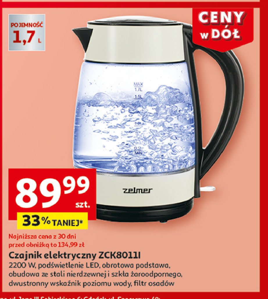 Czajnik zck8011i Zelmer promocja