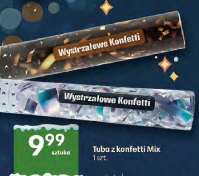 Tuba z konfetti Mix 1 szt. promocja w Delikatesy Centrum