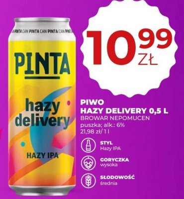 Piwo Pinta promocja w Du偶y Ben
