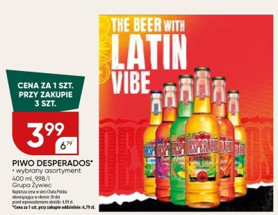 Piwo Desperados promocja w Chata Polska