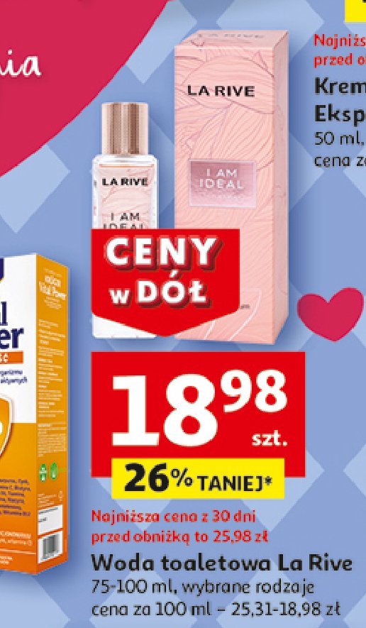 Woda perfumowana La rive i am ideal promocja w Auchan