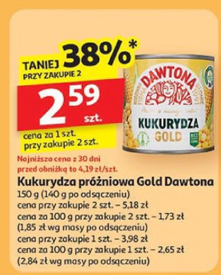 Kukurydza próżniowa Gold Dawtona promocja w Auchan