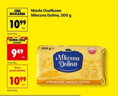 Masło osełkowe  promocja w Biedronka