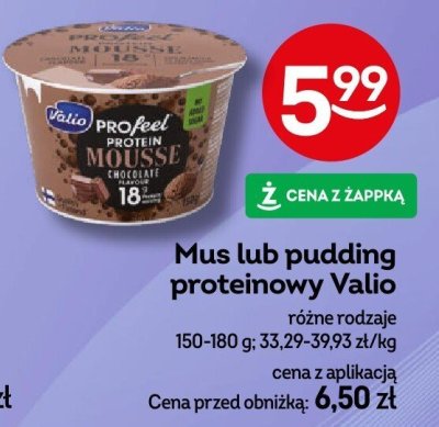 Mus lub pudding proteinowy Valio różne rodzaje promocja w Żabka