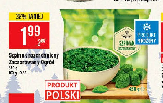 Szpinak rozdrobniony