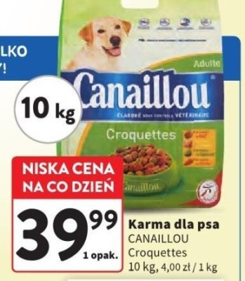Karma dla psa CANAILLOU Croquettes 10 kg promocja w Intermarche