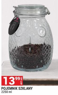 Pojemnik szklany 2250 ml promocja w Merkury Market
