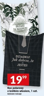 Koc polarowy z krótkim włosiem, 1 szt. promocja w Twój Market