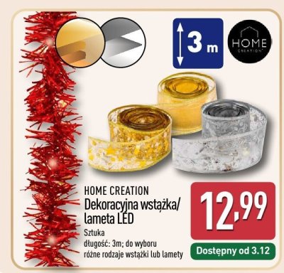 Dekoracyjna wstążka/lameta LED  promocja w Aldi