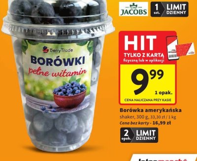 Borówka amerykańska shaker Berry Trade promocja w Intermarche