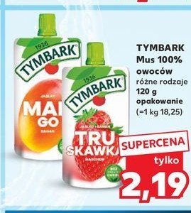 Mus truskawka-jabłko-banan-marchew Tymbark mus 100% owoców promocja