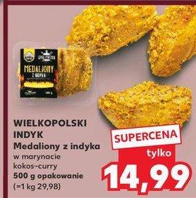 Medaliony z indyka w marynacie kokos-curry Wielkopolski indyk promocja