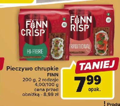 Chleb chrupki z kminkiem FINN CRISP promocja