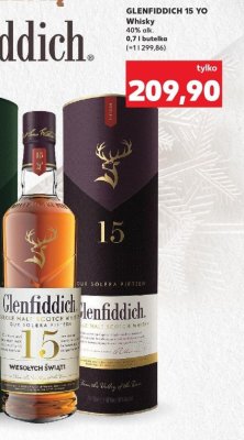 Whisky 15 YO 0,7 l Glenfiddich promocja w Kaufland