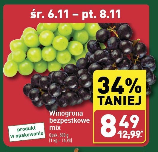 Winogrona bezpestkowe promocja