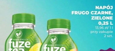 Napój Fuze czarne, zielone 0,25 l promocja w Duży Ben