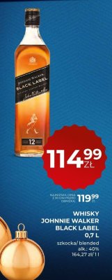 Whisky Johnnie Walker Black Label 0,7 l promocja w Duży Ben