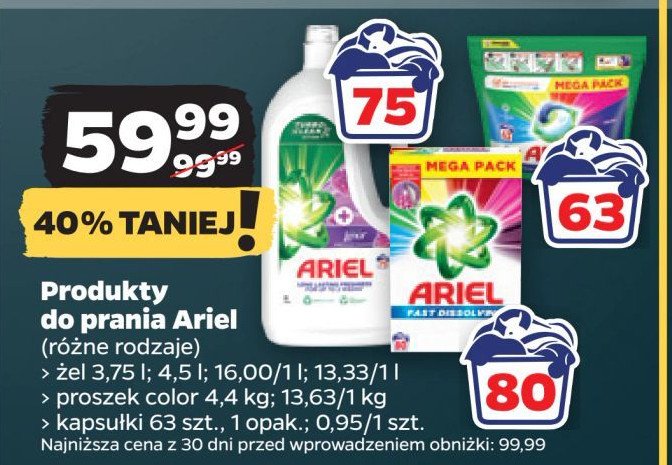 Proszek do prania Ariel color promocja