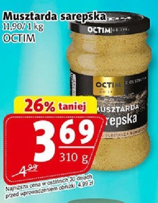 Musztarda sarepska Octim promocja w Prim Market
