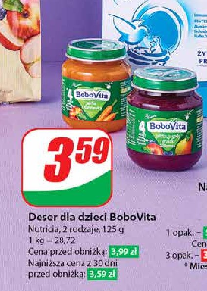 Jabłka ze słodką marchewką Bobovita promocja