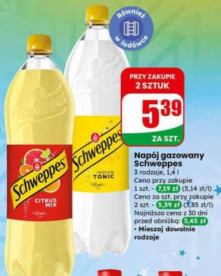 Napój gazowany indian tonic promocja w Dino