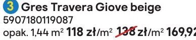 Gres Travera Giove beige promocja w Castorama