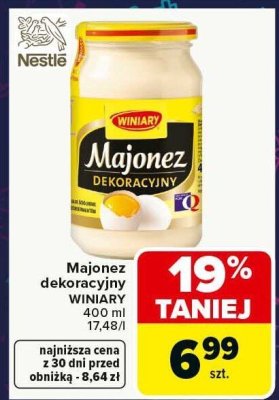 Majonez dekoracyjny WINIARY promocja w Carrefour