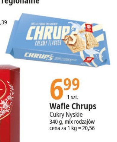 Waffle śmietankowe chrups! Cukry nyskie promocja