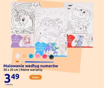 Malowanie według numerów promocja w Action