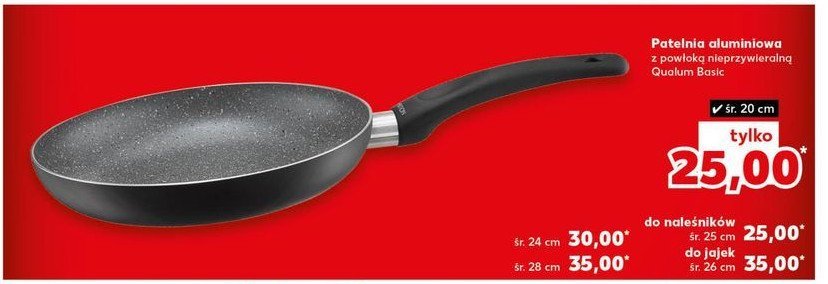 Patelnia aluminiowa do naleśników 25 cm promocja w Kaufland