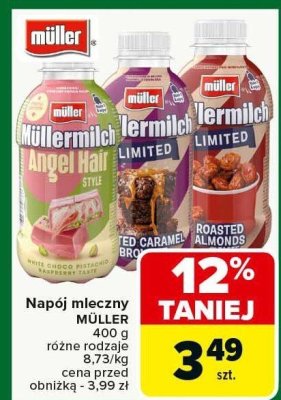Napój mleczny Müllermilch Limited promocja w Carrefour Market