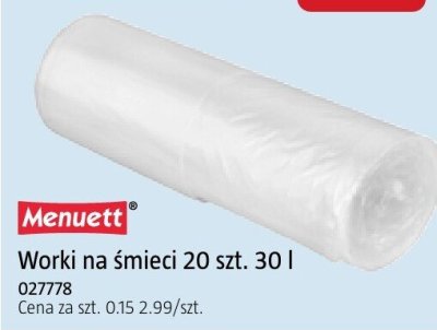 Worki na śmieci Menuett 20 szt. 30 l promocja w Jula