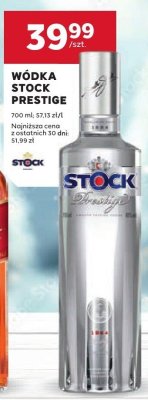 Wódka Stock Prestige promocja