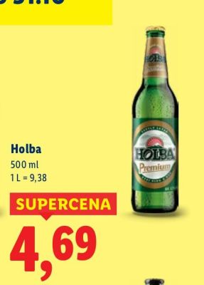 Piwo Holba 500 ml promocja w Lidl
