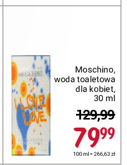 Woda toaletowa Moschino love love promocje