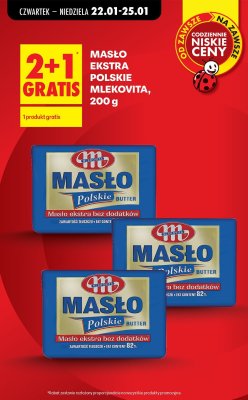 Masło ekstra polskie 200g promocja w Biedronka