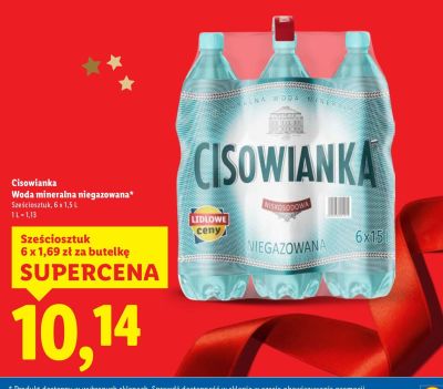 Woda mineralna niegazowana 6x1,5 l promocja w Lidl