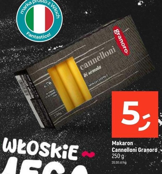 Makaron cannelloni GRANORO promocja