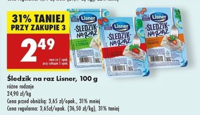 Z cebulką Lisner śledzik na raz promocja