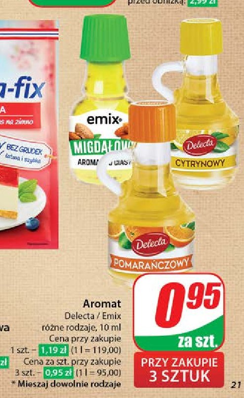 Aromat do ciasta migdałowy Emix promocja