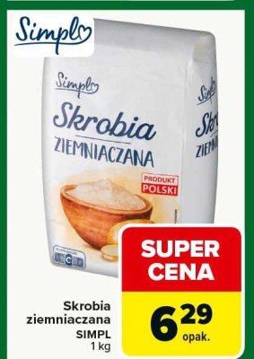 Skrobia ziemniaczana SIMPL promocja w Carrefour Market