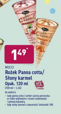 Rożek z sosem malinowym i polewą kakaową Mucci promocja