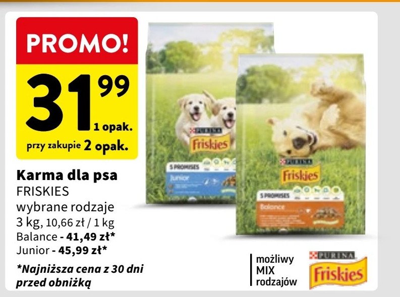 Karma dla psa junior z kurczakiem i marchewką w sosie Friskies vitafit Purina friskies promocja