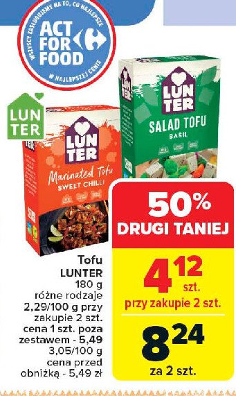 Tofu bazyliowe Lunter promocja