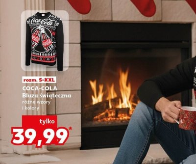 Bluza świąteczna COCA-COLA różne wzory i kolory promocja w Kaufland